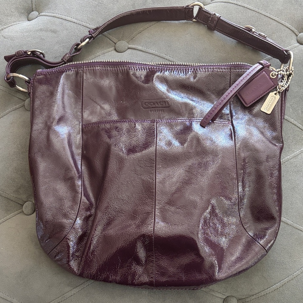 Coach Women's Deep Purple Shoulder Bag